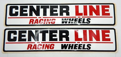$10.95 • Buy **Lot Of 2** Large Vinyl Decal Sticker Vintage 12  Centerline Racing Wheels