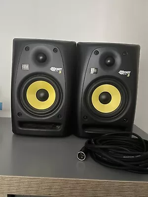 £225 • Buy KRK Rokit 5 RPG2 G2 (Pair) Powered Monitors Speakers ⚫️🟡 AMAZING QUALITY ✅