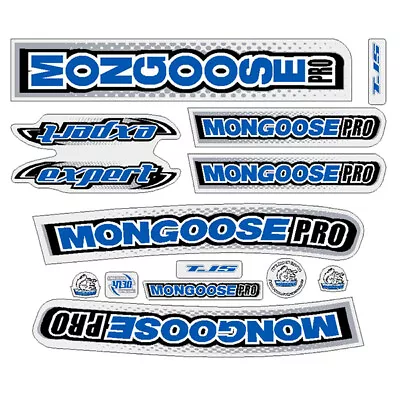 Mongoose - 2000 PRO Expert For Green Frame - Decal Set - Old School Bmx • $88