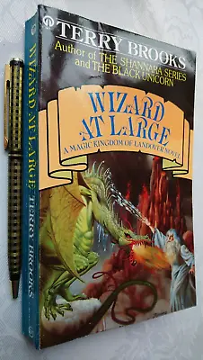 Terry Brooks Wizard At Large Sb 1993 A Magic Kingdom Of Landover Novel Ex-librar • $14.88