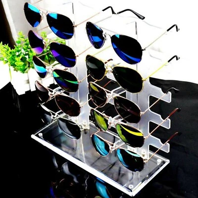 $24.95 • Buy 10 Pair Sunglasses Eyeglass Rack Glasses Display Stand Holder Organizer Acrylic