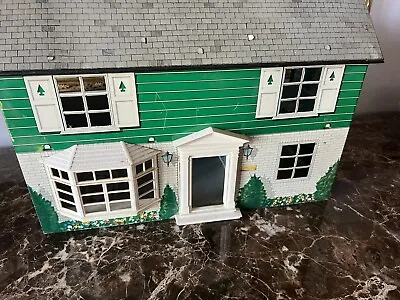 Vintage 1950s Marx Dollhouse Tin Metal Roof Colonial Doll House • $62