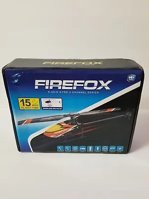 FIREFOX 4CH FLYBARLESS RC HELICOPTER (RTF) W/6-AXIS GYRO (ORANGE) Open Box  • $99.99