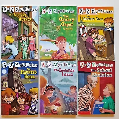 A To Z Mysteries By Ron Roy Lot Of 6 Books  A C G H I And S Scholastic • $10.99
