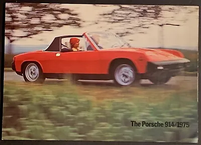  ORIGINAL! 1975 Porsche 914 Sales Brochure/ Folder • $9.95