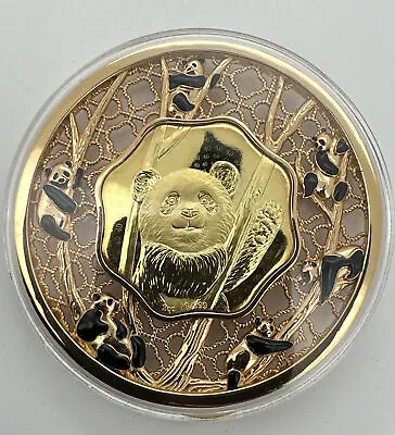 2022 Solomon Islands Filigree Panda 2oz Silver Coin (No Box Or COA) #122 • $164.95