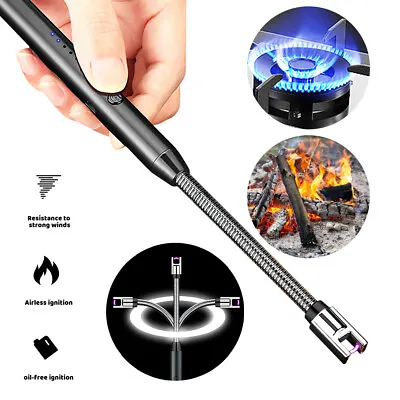 Electric Lighter USB Rechargeable Dual Arc Flameless Windproof Electric Plasma • $9.99