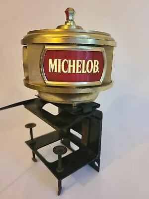 Vintage Michelob Beer Screw Down Clamp Bar Register Table Lamp Lighted Sign • $34.99
