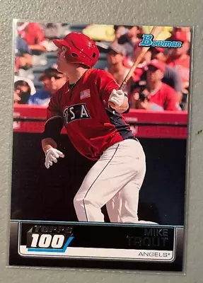 2011 Bowman Topps 100  Mike Trout RC #TP90 Angels • $20