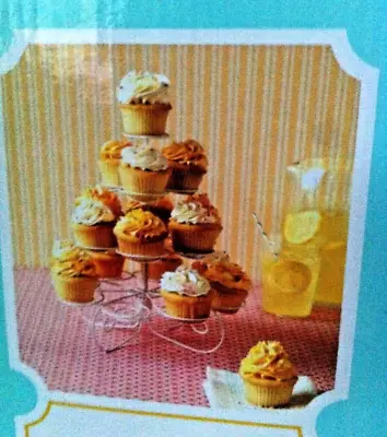 NEW IN BOX - MARTHA STEWART - 4-Tier TWISTING-TOWER - MUFFIN /CUPCAKE STAND/TREE • $16.99