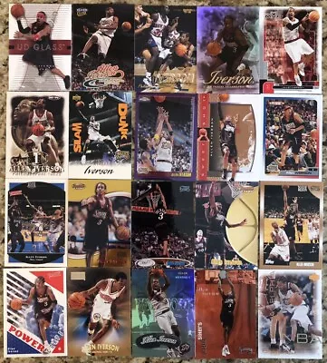 1990s & 2000s Allen Iverson HOF Sixers 76ers Basketball Card Lot Of 20 NrMT/MT • $6.99