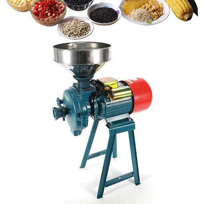 $225 • Buy 2.2KW Dry Electric Grinder Feed Flour Mill Cereal Corn Grain Wheat Powder