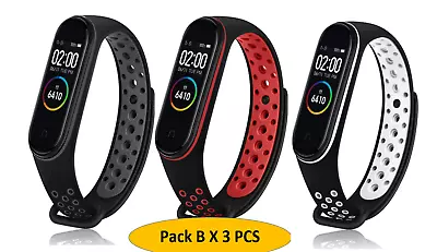 For Xiaomi Mi Band 3 4 TOP Fashion Simplicity Sport Bracelet Wristband Strap • $7.81