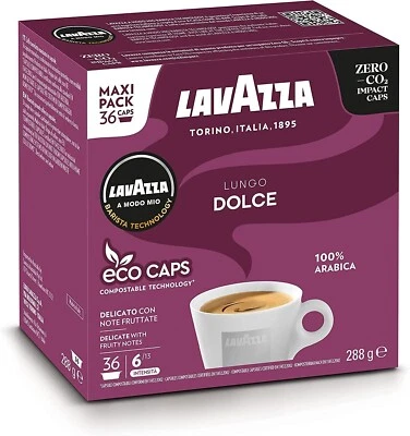 £10.93 • Buy Lavazza A Modo Mio Lungo Dolce,Coffee Pods Espresso 100% Arabica, 36 Capsules UK