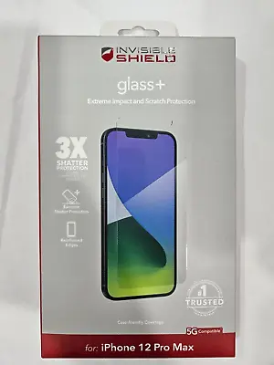 $8.95 • Buy ZAGG Invisible Shield Glass+ Screen Protector For Apple IPhone 12 Pro Max - New