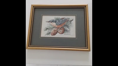 £5 • Buy J J Cash Jacquard Loom Artistry Nuthatch Picture Small