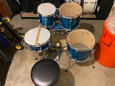 Mapex M Series 5-piece Drum Set Kit Teal Blue - 22 14 14 12 10 W_throne Etc • $749.99