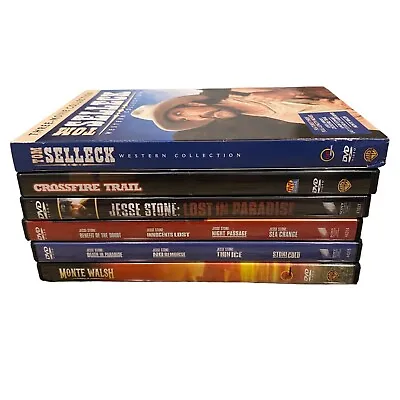 $16.99 • Buy Tom Selleck Lot Of 12 DVDs Jesse Stone Monte Walsh Western Collection