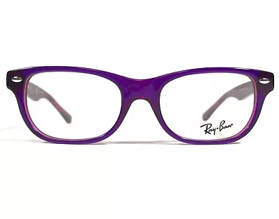 Ray-Ban RB1555 3666 Kids Eyeglasses Frames Purple Pink Square Full Rim 46-16-125 • $49.99