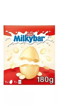 Nestle Milkybar White Chocolate Easter Egg 210g - Easter Egg & 30g Milkybar Bag • £9.99