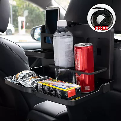 Car Seat Tray Table Drink Food Stand Phone Holder Organiser Storage Back Desk • $26.39