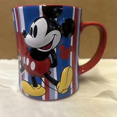 Vintage ~ Mickey Mouse Cup~ Walt Disney Store ~ 3D Embossed ~ Coffee Mug • $11.95