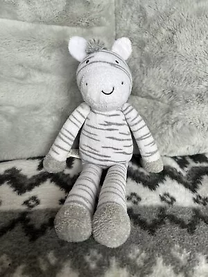 Tesco F&F - Grey Zebra - Soft Plush Toy Teddy Baby Fluffy Comforter Cute • £23.99
