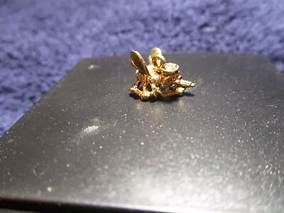 Vintage Seabees US Navy Fighting Sea Bees USN Silver 3D Small Charm • $25