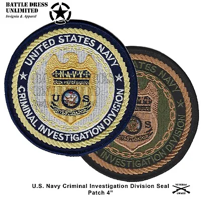 U.S. Navy Criminal Investigation Division Seal Patch--CID MP Military Police  • $8