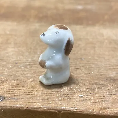Tiny Miniature Vintage Puppy Dog Ceramic Begging Dog Japan • $7.99