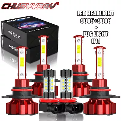 For Honda Civic 2006-2015 LED Headlight High Low Beam Fog Light Combo Bulbs Kit • $34.99