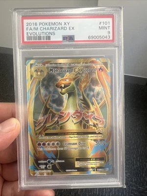$150 • Buy PSA 9 M Charizard EX 101/108 Evolutions Set Pokemon Card