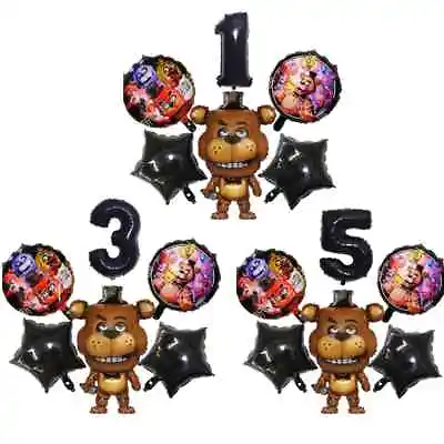 Five Nights @ Freddy's Foil Balloons Age Number Set Birthday Party Decorations • £9.99