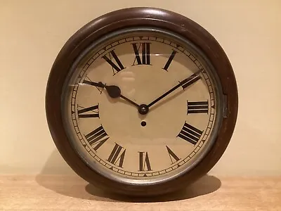 Empire - Railway School Station Eight Day Wall Clock - Spares Or Repairs • £65