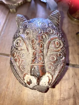 £20 • Buy Antique  African Handmade Clay Leopard Head