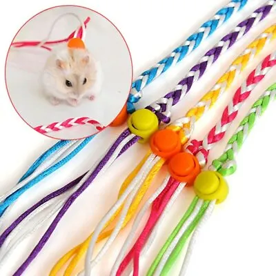 £3.23 • Buy Adjustable Pet Rat Mouse Hamster Harness Rope Lead Leash With  Pet Supplies