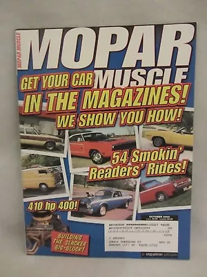 Mopar Muscle Magazine -  Oct.  2000   54 Smokin' Readers' Rides !   (218) • $4