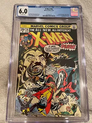 $609 • Buy X-Men #94 1975 CGC 6.0 Off White 2nd App. Nightcrawler Storm Colossus. New X-men