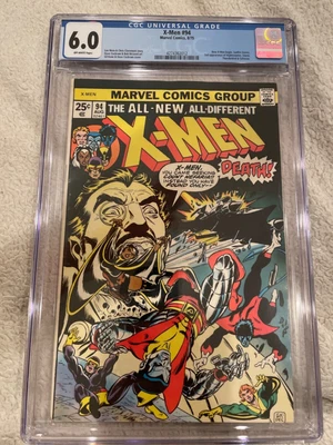$609 • Buy X-Men #94 1975 CGC 6.0 Off White 2nd App. Nightcrawler Storm Colossus. New X-men