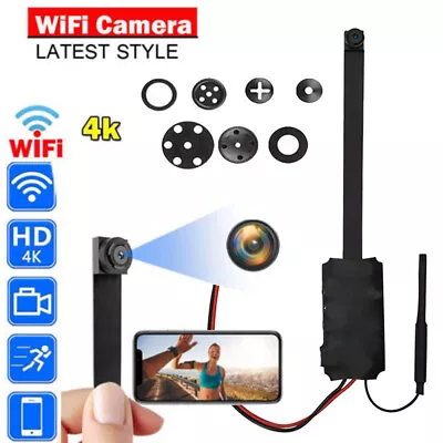 Mini Wireless IP Pinhole Screw Camera DIY Module Home Security Cam WIFI Remote • $23.10