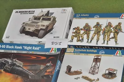 20mm Modern / Italeri - 4 Boxes US & Camp - Unopened (81515) • £30