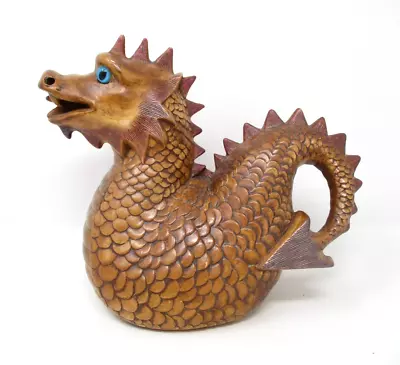 Vintage Duncan Ceramic Dragon Hand Painted 1974 8 Inch Statue • $42.49