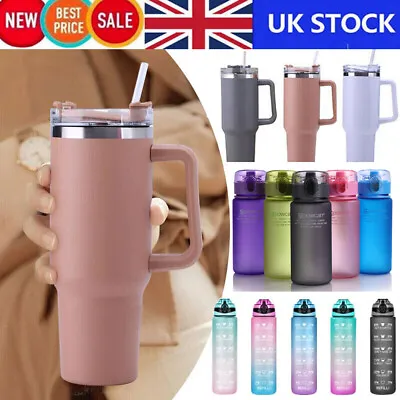 40oz Tumbler Stainless Steel Insulate Travel Mug 2-Layer Cup Marker Water Bottle • £7.97
