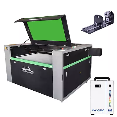 US-51  X 35  150W CO2 Laser Engraving Machine Engraver Cutter With Rotation Axis • $6699.38