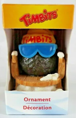 $14.95 • Buy 2012 Tim Hortons Chocolate Timbit On A Sleigh Sled Toboggan Christmas Ornament