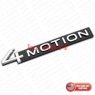 2018 - 2023  VW OEM ABS 4 Motion Rear Trunk Nameplate Badge Emblem Black Chrome • $22.99