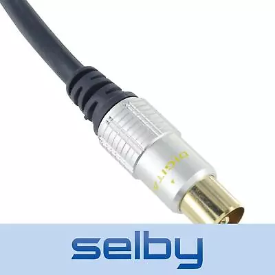 $10 • Buy 1.5m TV Antenna Cable PAL Male To PAL Male Flylead Aerial Cord Coax Lead