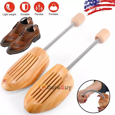 1 Pair Shoe Tree Trees Wooden Maintain Shape Shoe Footwear Shoe Stretcher US4-13 • $15.39