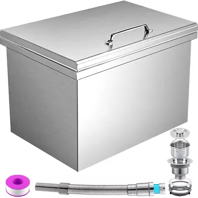 Drop In Ice Bin Chest 20X16 Inch Cooler Stainless Steel Outdoor Stainless Steel  • $270.36