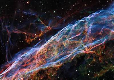 Veil Nebula Space Stars Hubble Telescope Photo Poster Art Print PICK SIZE • $23.99